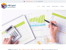Tablet Screenshot of mbcapital.in